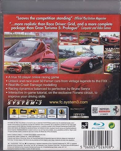 Ferrari Challenge Trofeo Pirelli - PS3 (B Grade) (Genbrug)